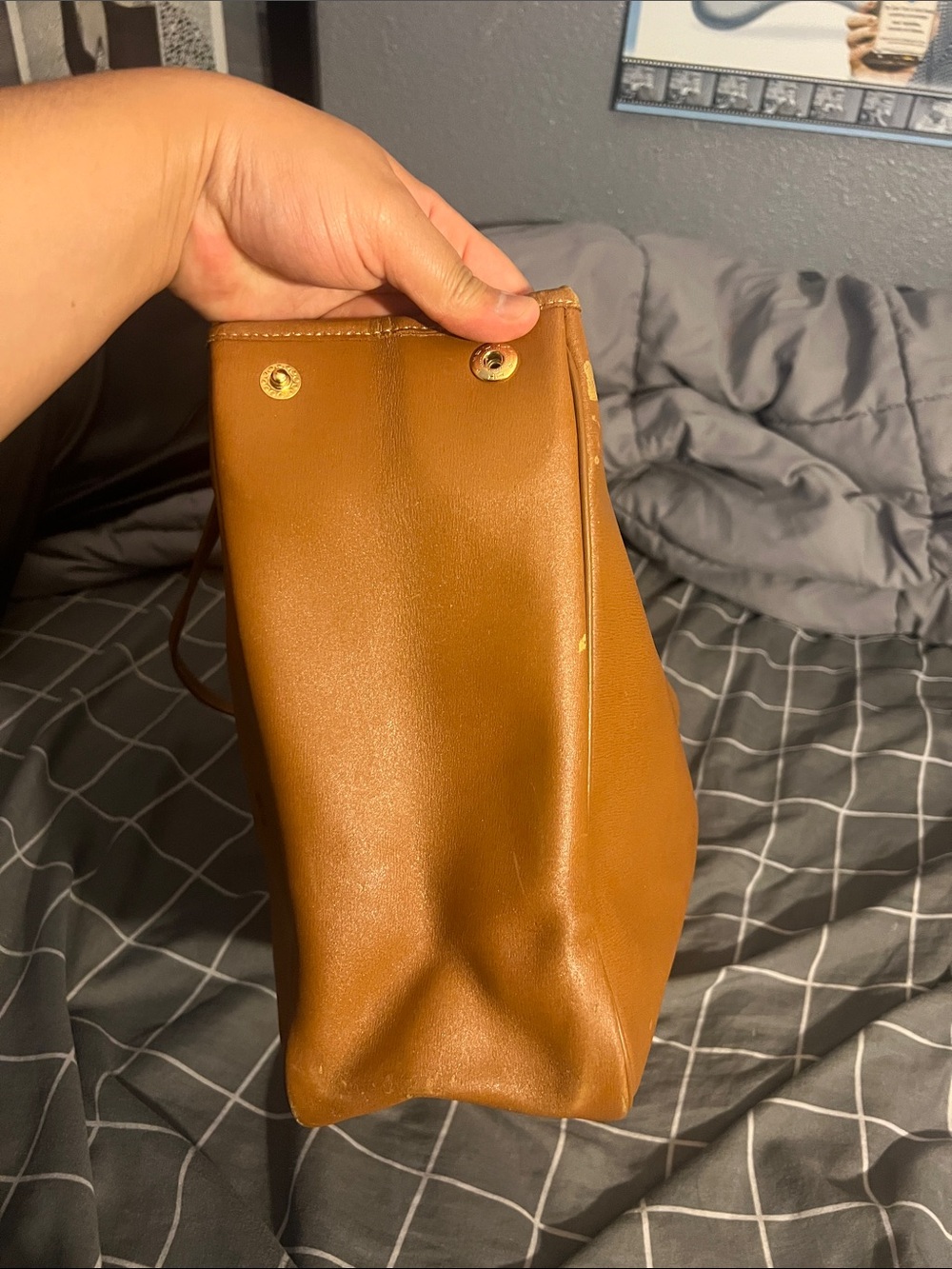 Longchamp Brown Leather Shoulder Tote - Timeless Everyday Bag - Picture 4 of 16